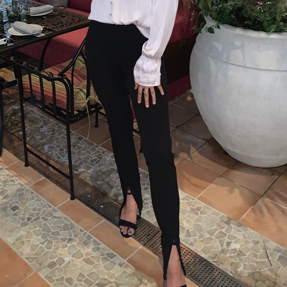 Zara XS front slit pants